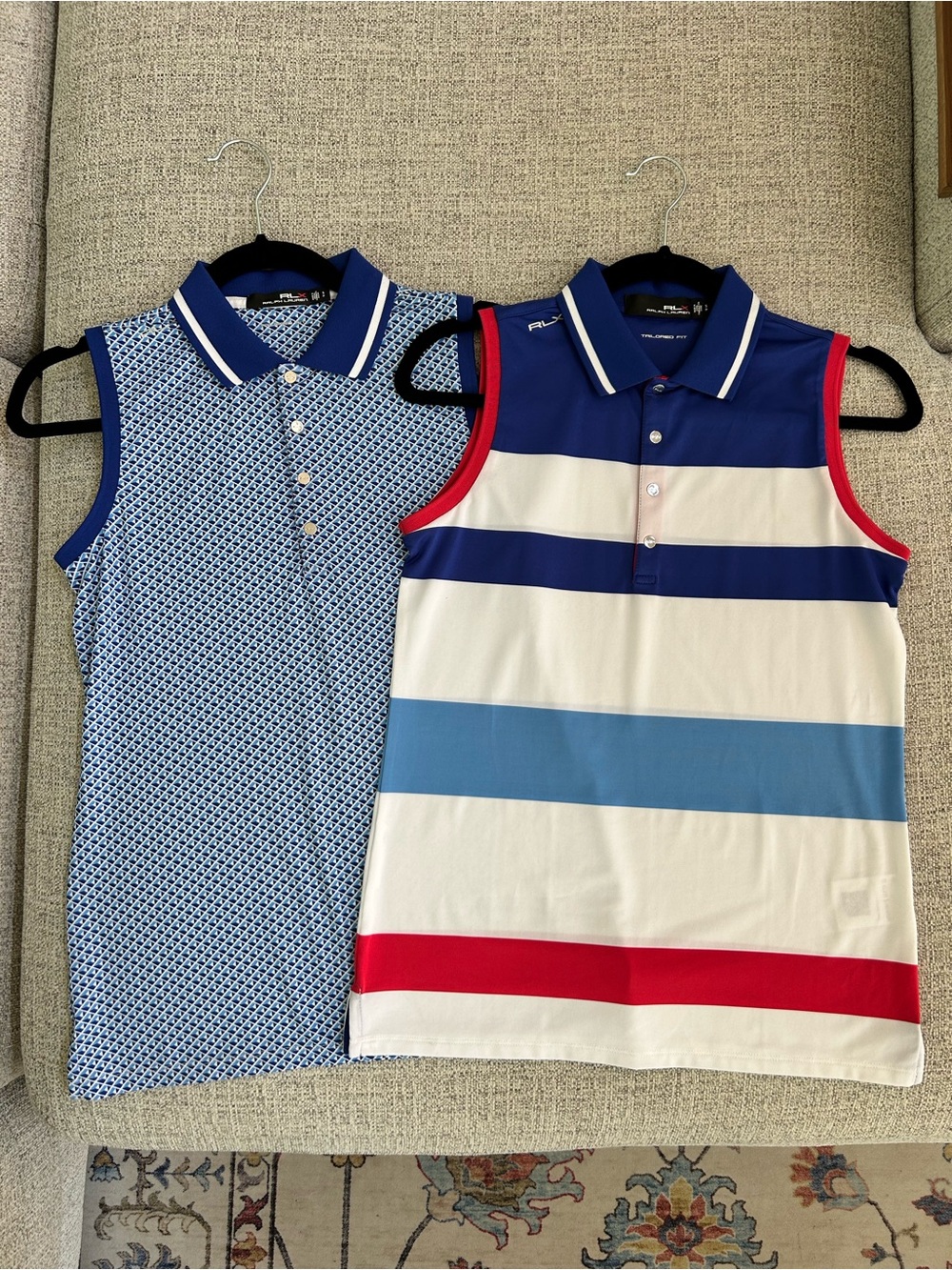 Women’s Sleeveless RLX Ralph Lauren Polos - Red, Blue, White